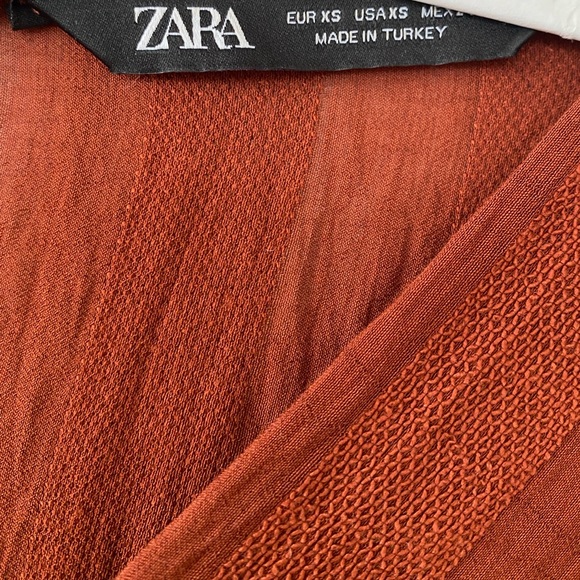 Zara, XS, summer dress, earthy color, great condition, almost new - Picture 3 of 5